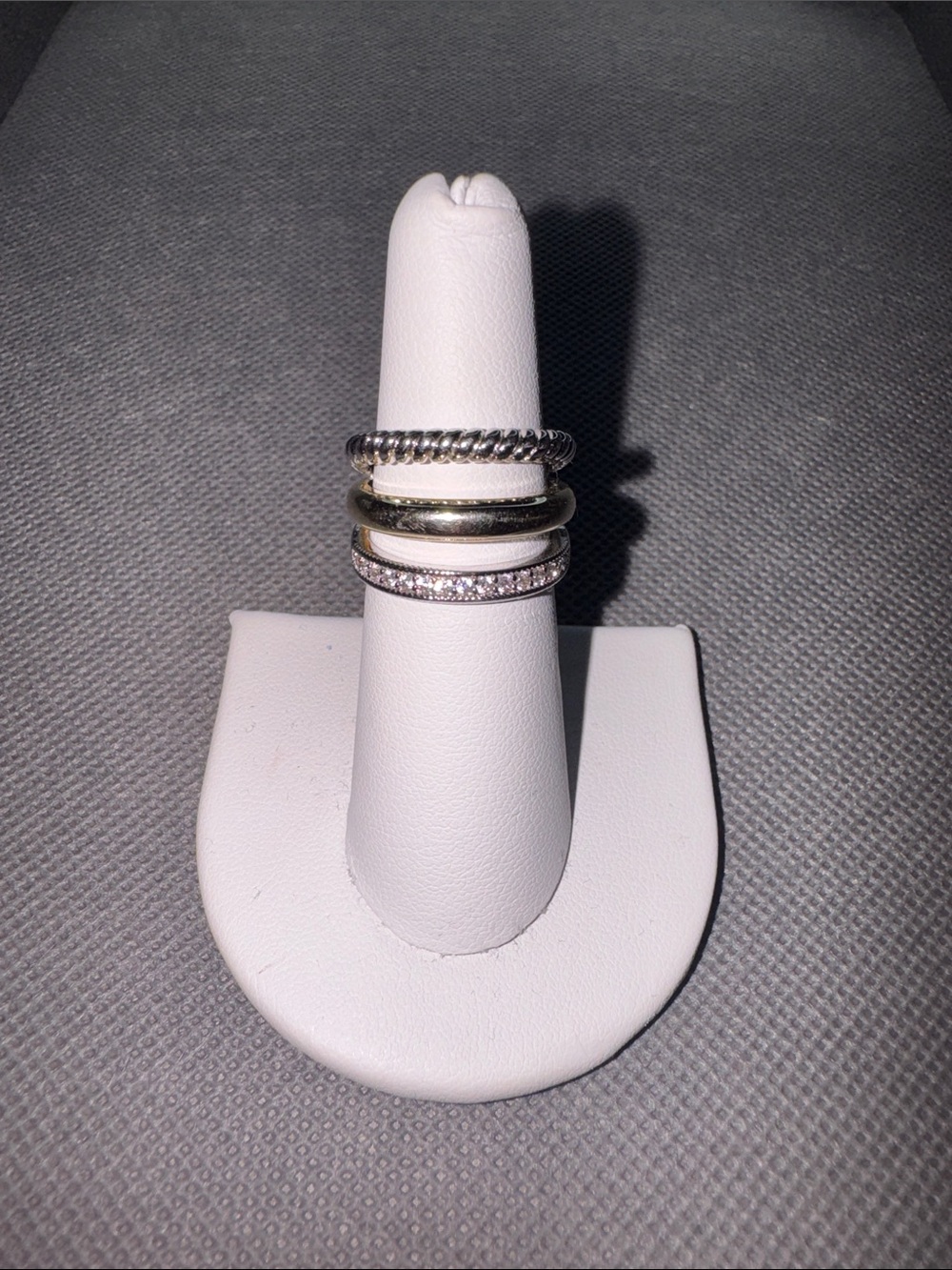 Classic Mixed Metal Stackable Ring Set - Silver and Gold